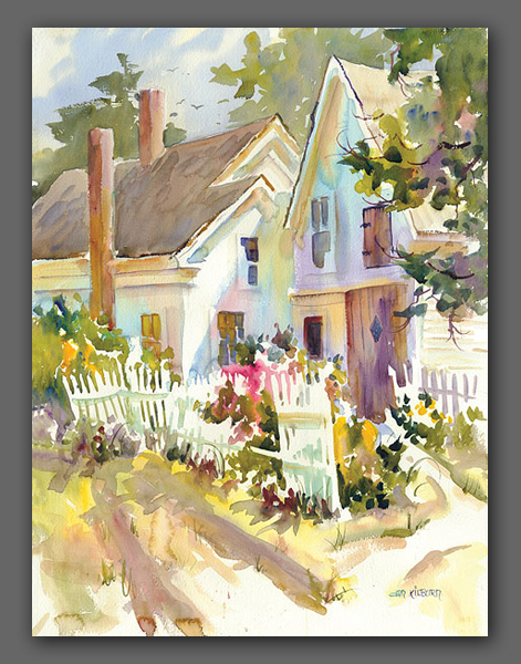 Jan Kilburn gicée, "Pickett Fences"