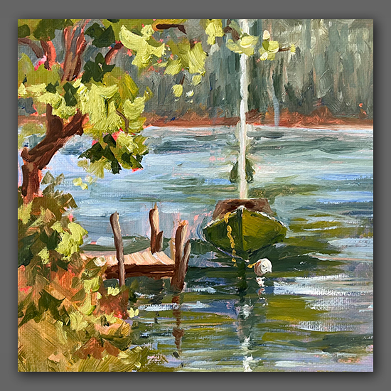 Jan Kilburn original oil, "Standing Tall"