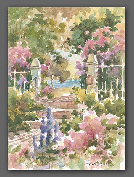 Jan Kilburn print, "Brick Path"