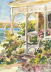 Jan Kilburn print from original watercolor, "Seaside"