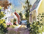 Jan Kilburn print from original watercolor, "New England Ambience II"