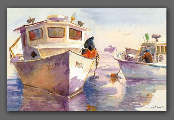 Jan Kilburn print, "Love of the Sea"